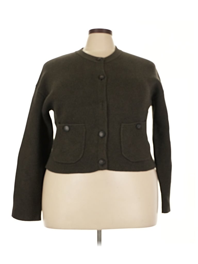 Pre-owned La Maille Sezane Paris Cardigan Sweater In Brown