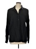 Lands' End 100% Lyocell Black Long Sleeve Blouse Size L - photo 1