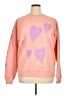 Assorted Brands Hearts Pink Sweatshirt Size XL - photo 1