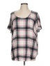 Torrid Gray Short Sleeve Blouse Size Lg Plus (0) - photo 1