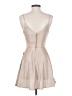 Xtraordinary 100% Polyester Metallic Tan Cocktail Dress Size 1 - photo 2