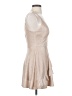 Xtraordinary 100% Polyester Metallic Tan Cocktail Dress Size 1 - photo 4
