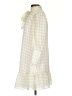 Walter Baker Checkered-gingham Ivory Casual Dress Size XS - photo 5
