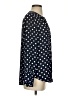 J.Crew 100% Polyester Polka Dots Blue Long Sleeve Blouse Size S - photo 4