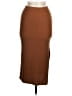 Topshop Solid Brown Casual Skirt Size 6 - photo 1