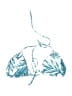 Unbranded Tropical Blue Swimsuit Top Size M - photo 1
