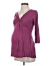 Gap - Maternity Solid Maroon Purple 3/4 Sleeve Blouse Size XS - photo 1