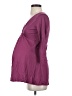 Gap - Maternity Solid Maroon Purple 3/4 Sleeve Blouse Size XS - photo 5