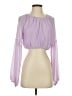 Le Lis 100% Polyester Purple Long Sleeve Blouse Size S - photo 1