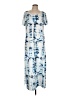 Misslook 100% Polyester Tie-dye Blue Casual Dress Size L - photo 1