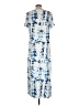 Misslook 100% Polyester Tie-dye Blue Casual Dress Size L - photo 2