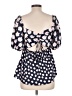 Sachin + Babi 100% Polyester Pink Short Sleeve Blouse Size 10 - photo 2