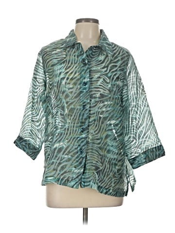 Allison Daley 3/4 Sleeve Button-Down Shirt (view 1)