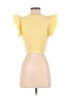 Zara Yellow Short Sleeve Top Size S - photo 2