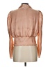 Leith 100% Polyester Tan 3/4 Sleeve Blouse Size L - photo 2