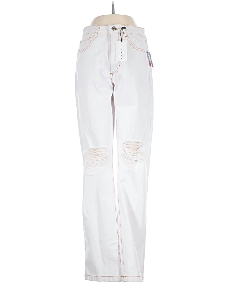 Pre-owned Weworewhat Jeans In White