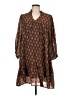 Assorted Brands Paisley Brown Casual Dress Size L - photo 1