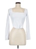 REORIA White Long Sleeve Top Size M - photo 1