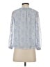Ann Taylor 100% Polyester Blue 3/4 Sleeve Blouse Size XS - photo 2
