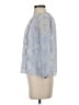 Ann Taylor 100% Polyester Blue 3/4 Sleeve Blouse Size XS - photo 5