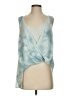 Free People 100% Polyester Teal Sleeveless Blouse Size S - photo 1