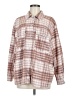 Workshop Republic Clothing Plaid Brown Fleece Size M - photo 1