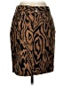 Chaps Animal Print Brown Casual Skirt Size 4 - photo 1