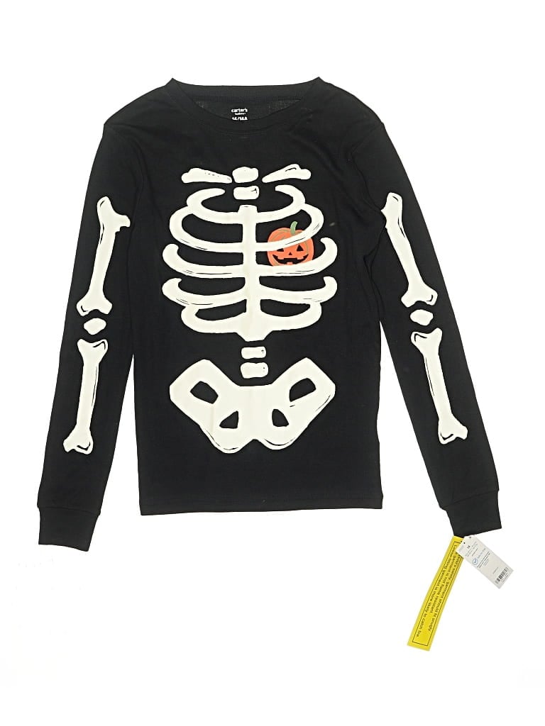 Pre-owned Carter's Kids' Long Sleeve T-shirt In Black