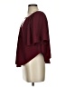 Leifsdottir 100% Polyester Burgundy Short Sleeve Blouse Size 0 - photo 5