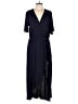 Soprano 100% Rayon Blue Jumpsuit Size L - photo 1