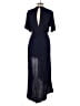 Soprano 100% Rayon Blue Jumpsuit Size L - photo 2
