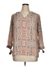 Violet & Claire 100% Polyester Tan 3/4 Sleeve Blouse Size XL - photo 1