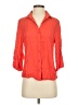 Bella Dahl Orange 3/4 Sleeve Button-Down Shirt Size XS - photo 1