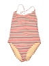 J.Crew Stripes Red One Piece Swimsuit Size 16 - photo 1