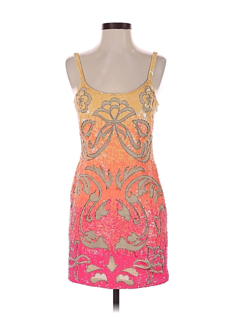 Pre-owned Needle & Thread Cocktail Dress In Orange