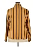 Wild Fable 100% Polyester Stripes Orange Long Sleeve Blouse Size XXL - photo 2