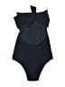 salinas Solid Black One Piece Swimsuit Size S - photo 2