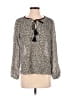 Joie Gray Long Sleeve Blouse Size S - photo 1