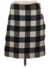 Talbots Checkered-gingham Gray Wool Skirt Size 4 - photo 1