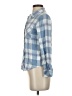 Rails 100% Rayon Plaid Blue Long Sleeve Button-Down Shirt Size S - photo 5