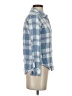Rails 100% Rayon Plaid Blue Long Sleeve Button-Down Shirt Size S - photo 4
