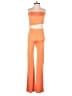Lezat Color Block Orange Jumpsuit Size XS - photo 1