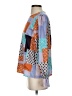 Shein 100% Polyester Color Block Blue Long Sleeve Blouse Size S - photo 5