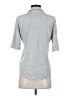 Majestic Solid Gray 3/4 Sleeve Button-Down Shirt Size 2 - photo 2