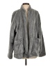 Hue 100% Polyester Gray Faux Fur Jacket Size S - photo 1