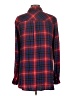 BeachLunchLounge 100% Rayon Plaid Red Long Sleeve Button-Down Shirt Size L - photo 2