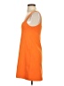 Zara 100% Polyester Solid Orange Casual Dress Size S - photo 5
