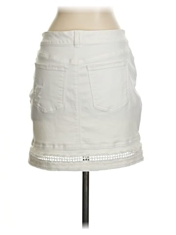 White House Black Market Denim Skirt (view 2)