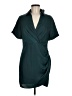 Blush 100% Polyester Solid Teal Cocktail Dress Size M - photo 1