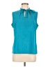 Calvin Klein Solid Teal Sleeveless Blouse Size M - photo 1